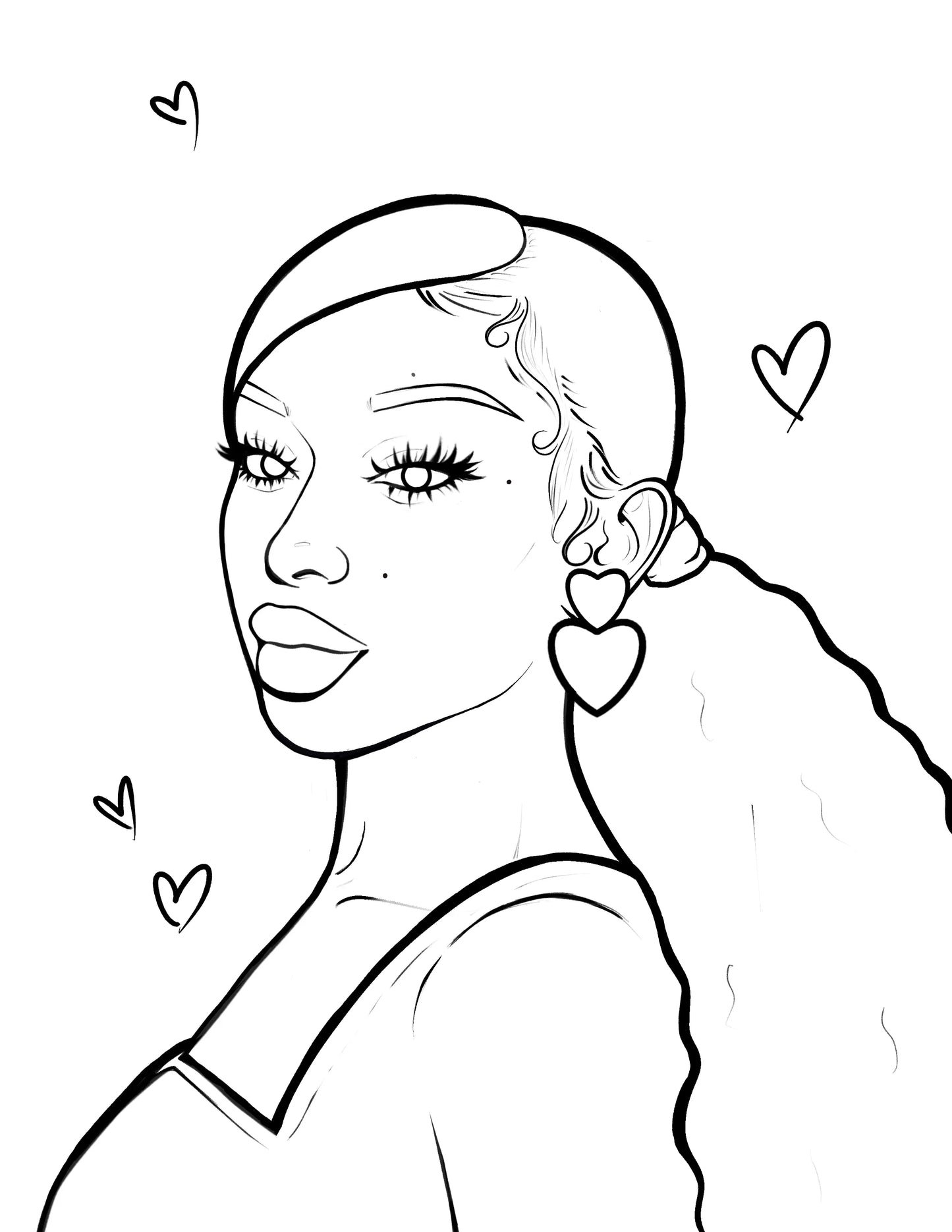 Soft Melaniny Digital Coloring Book for Black Women Art x SJK