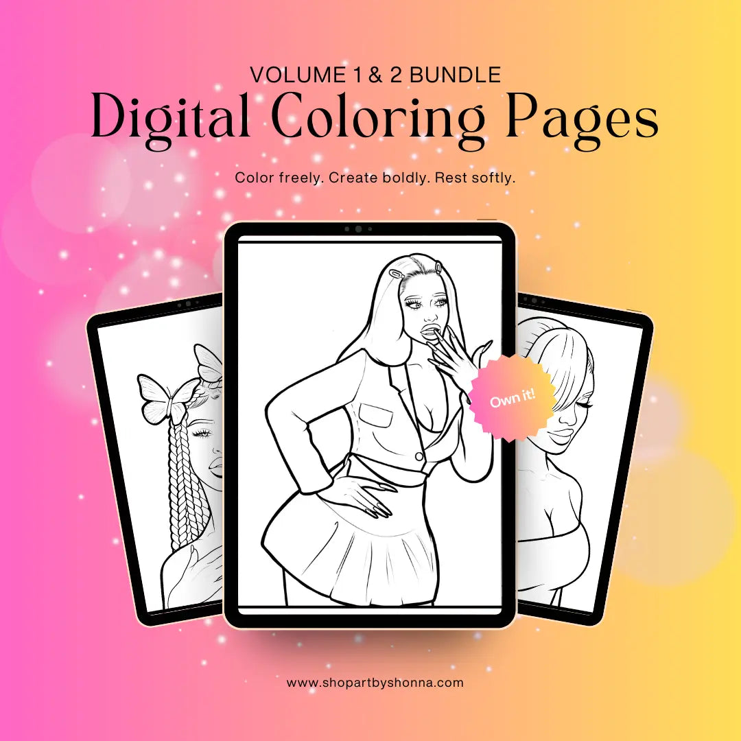 Coloring Pages Bundle Vol 1 & 2 Art x SJK