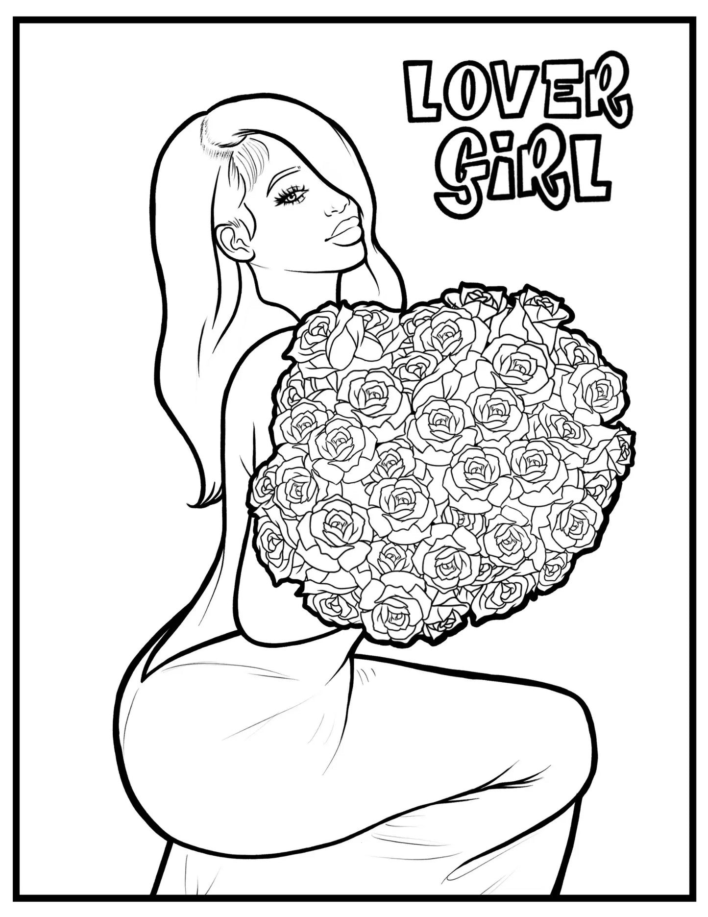 Coloring Pages Bundle Valentines Day Edition Art x SJK