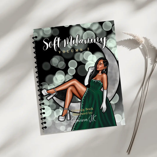 Soft Melaniny Vol. 2: A Soft Girl Coloring Book for Black Women Portrait Style Art x SJK