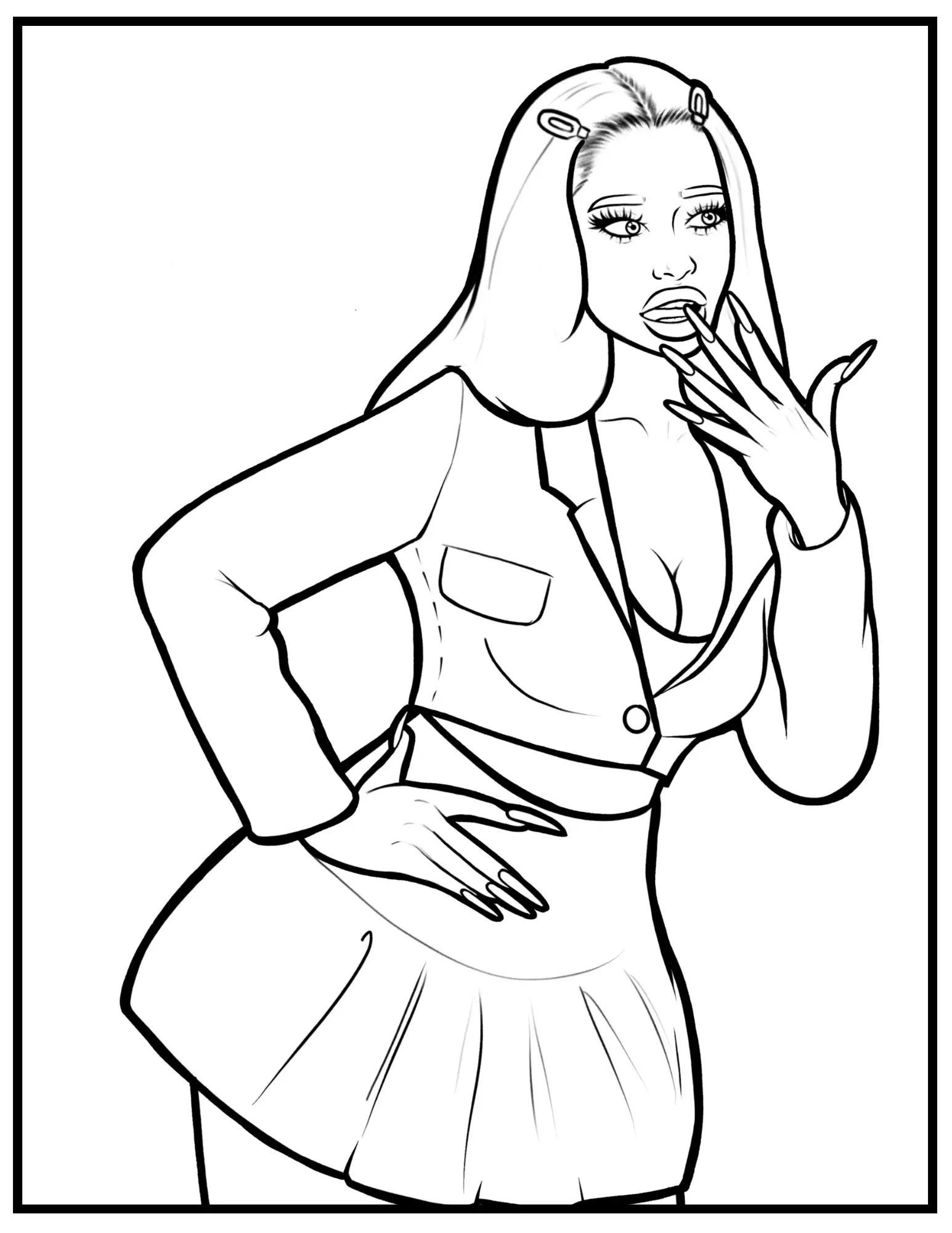 Soft Melaniny Vol. 2: A Soft Girl Coloring Book for Black Women Portrait Style Art x SJK