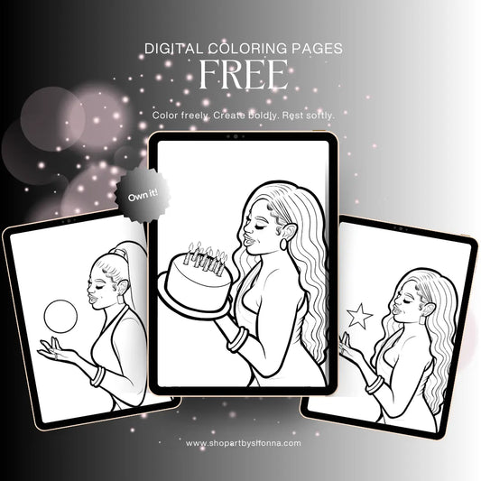 FREE Coloring Page Art x SJK